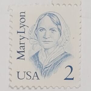 1986 Mary Lyon – 2¢ MNH – Great Americans Series – Gummed Vintage Single